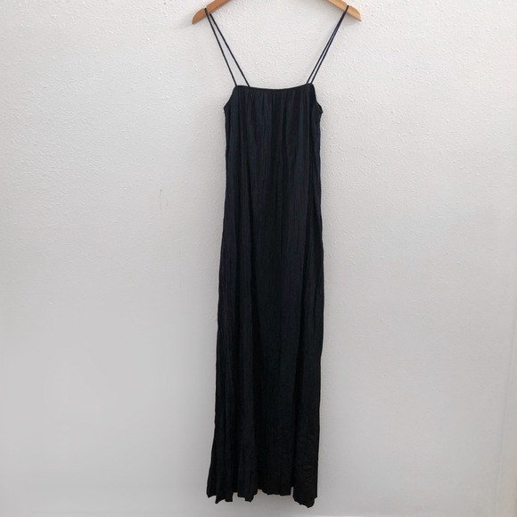 MODERN CITIZEN Solange Crinkled Maxi Dress Size Large - Picture 2 of 8